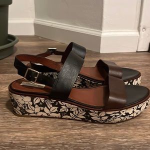 Cole Haan two strap platform sandal